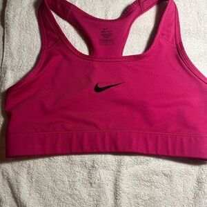 Hot pink Nike non Padded Sports Bra